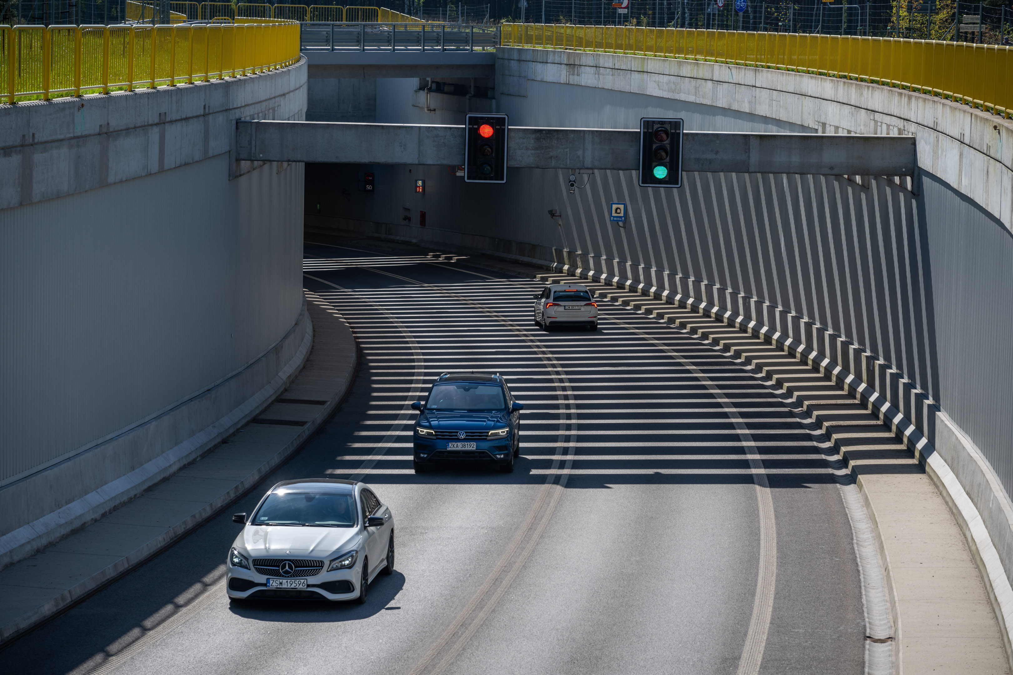 Wjazd do tunelu pod Świną