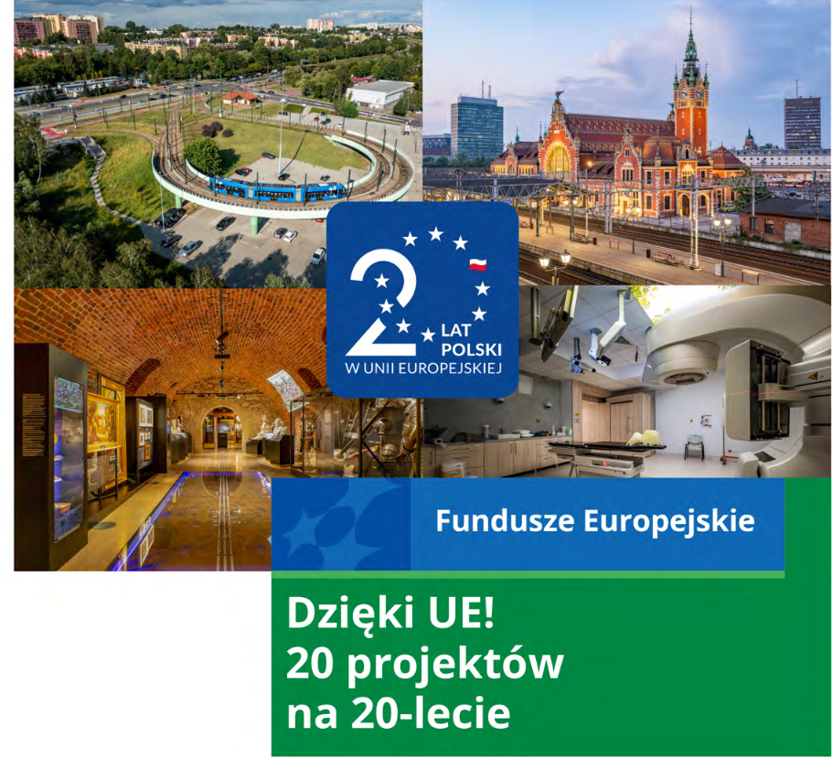 4 inwestycje ułożone w kwadrat - pętle tramwajowa, zabytkowa stacja kolejowa, muzeum oraz szpital. 